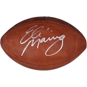 Wilson Eli Manning New York Giants Autographed Authentic Game Football - Autographed Footballs