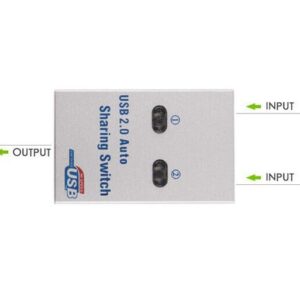 Premium USB2.0 True Automatic Sharing Switch - 2 Computers shares 1 USB device such as a priter, scanner, USB Hard drives,...