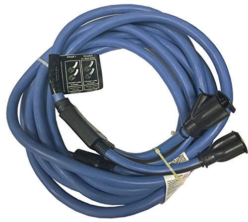 Briggs and Stratton 25-Foot, 20 Amp Generator Adapter Power Cord Set, 5-20P/R 4 Outlet (Blue)