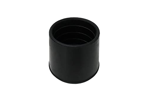 Shepherd Hardware 9226 1-1/2-Inch Inside Diameter Rubber Leg Tips, 2-Pack, Black