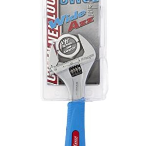 Channellock 8WCB 8-Inch WideAzz Adjustable Wrench|1.5-Inch Wide Jaw Opening|Precise Jaw Design Grips Tight-Even in Tight Spaces|Measurement Scales Engraved on the Tool|CODE BLUE Comfort Grip