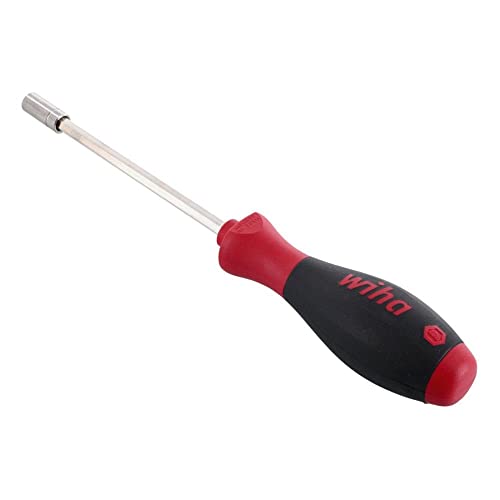 Wiha 38450 Bit Holding Screwdriver with SoftFinish Handle, 1/4" x 125mm