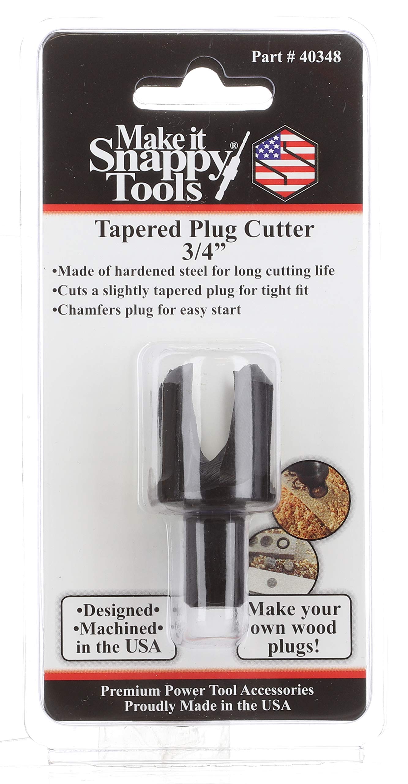 Snappy Tools Plug Cutter, 3/4"