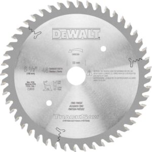 dewalt tracksaw blade, ultra fine finishing, 48-tooth, 6-1/2-inch (dw5258), silver