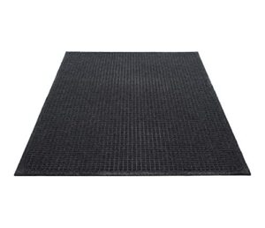 guardian ecoguard indoor wiper floor mat, recycled plastic and rubber, 3' x 5', charcoal
