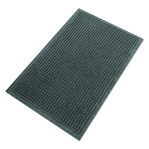 Guardian EcoGuard Indoor Wiper Floor Mat, Recycled Plastic and Rubber, 3' x 5', Charcoal