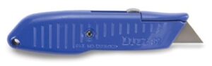 lutz 30682#82 safety nose retractable blade utility knife - blue (82-bl)