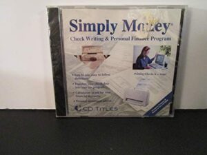 simply money - cd titles - win 3.1, 95, 98, 98se