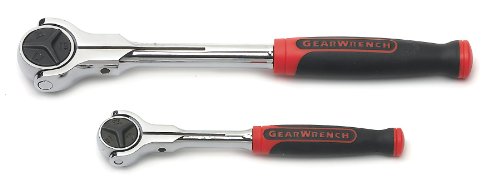 GEARWRENCH 2 Pc. 1/4" & 3/8" Drive 72 Tooth Dual Material Roto Ratchet Set - 81223