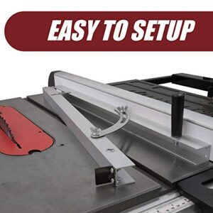 Fulton Taper Cutting Jig For Creating Tapered Angles Up to 15 Degrees on Your Table Saw 24 Inch Long Aluminum Rails with Scale and Stop