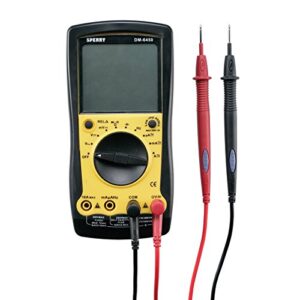 sperry instruments dm6450 digital multimeter 9 function, 750/1000v ac/dc, 10a current, continuity, 10 auto range