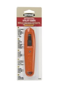 hyde 42065 switchblade professional safety knife, orange, 5/16 to 3/8-inch exposure