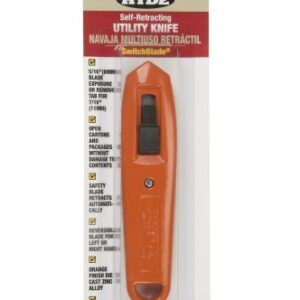 HYDE 42065 Switchblade Professional Safety Knife, Orange, 5/16 to 3/8-inch Exposure