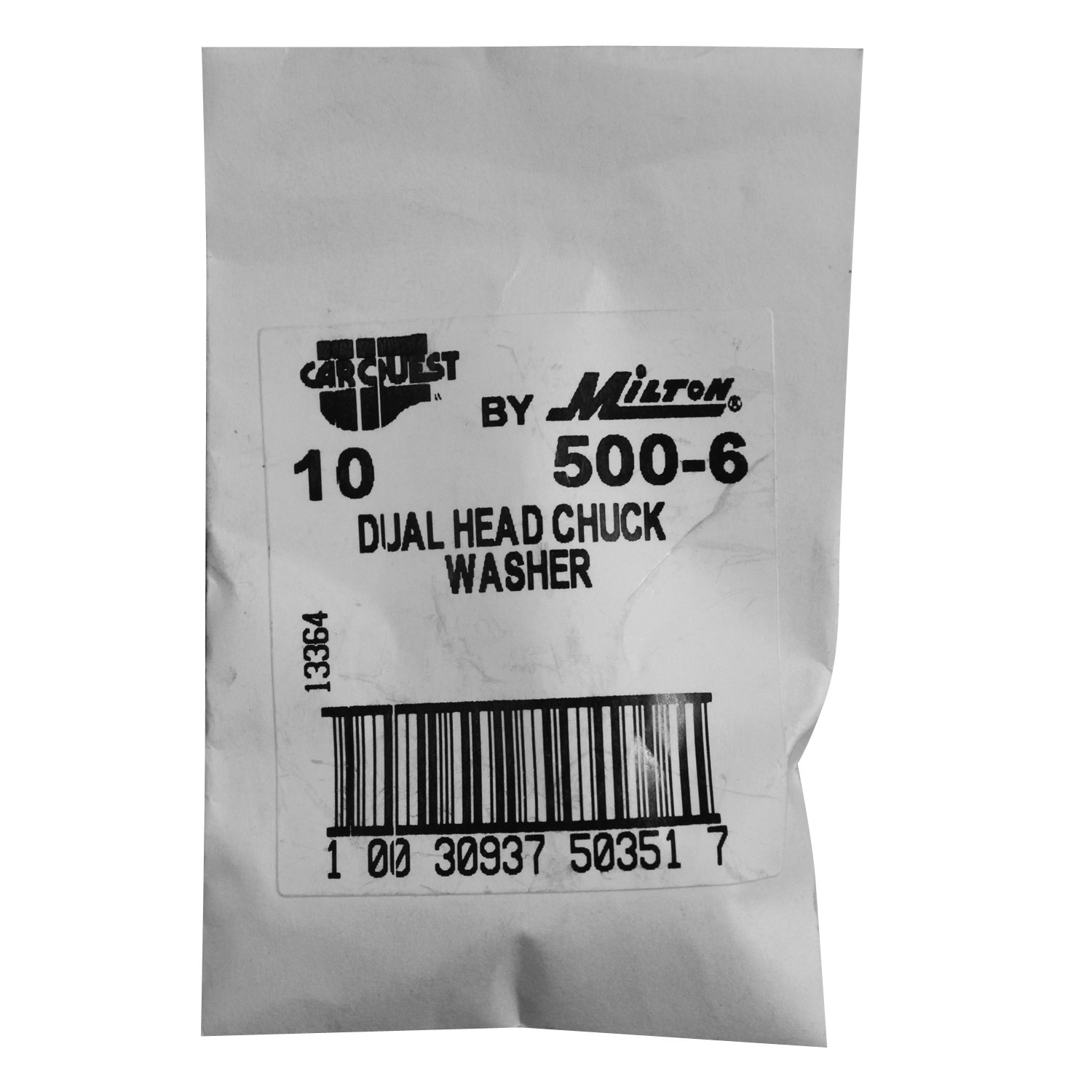 MILTON 500-6 Dual Head Air Chuck Washer - Box of 10