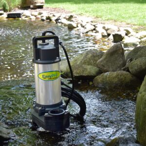 EasyPro TH150 Stainless Steel Waterfall and Stream Pump - Energy Efficient, Long Lasting Pump with 2 Year Warranty - 3100 GPH - 115 Volts - 20’ Power Cord