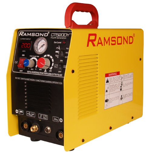 Ramsond CT 520DY 3-in-1 Multifunction Digital Inverter Plasma Cutter + TIG Welder + ARC (MMA) Welder, Dual Voltage 110/220V Dual Frequency 50/60Hz