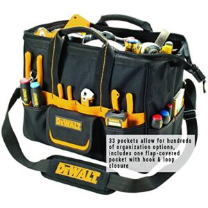 DEWALT DG5543 16 in. 33 Pocket Tool Bag, Black