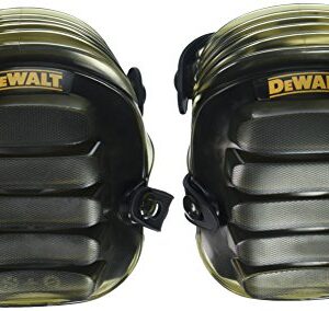 DEWALT DG5217 All-Terrain Kneepads with Layered Gel Padding with Full Size, All Terrain Cap, Grey, Pack of 1