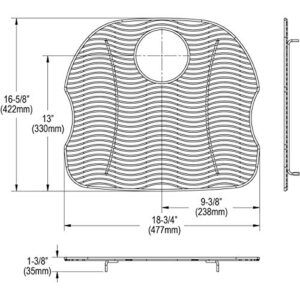 Elkay LKWOBG2118SS Stainless Steel Bottom Grid