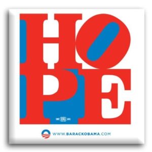 official barack obama 2008 campaign pinback hope button by gift warehouse