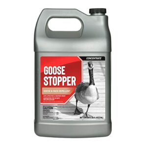 messina wildlife goose stopper repellent - safe & effective, all natural food grade ingredients; repels geese and ducks; easy to use, 1 gallon liquid concentrate