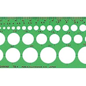 SINWA Shinwa measurement template TB - 4 circle ruler (small) 66005 4960910660052