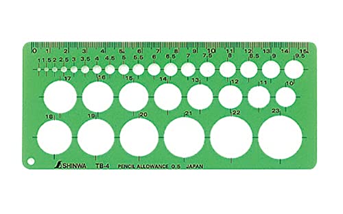 SINWA Shinwa measurement template TB - 4 circle ruler (small) 66005 4960910660052