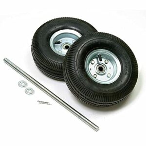 global industrial replacement pneumatic 10" hand truck wheel kit