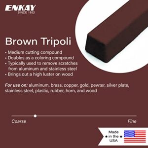 ENKAY - Brown Tripoli Polishing Compound, 1 Lb. (U.S. Made)