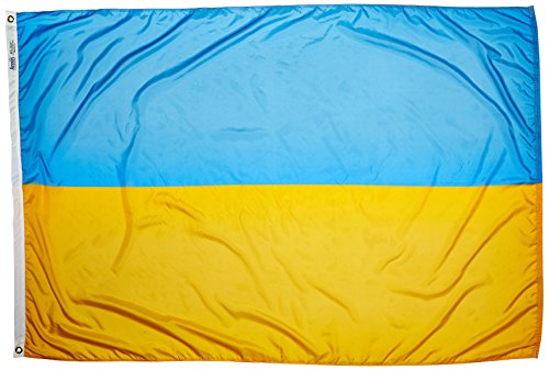 Annin Flagmakers Ukraine Flag USA-Made to Official United Nations Design Specifications, 4 x 6 Feet (Model 221646)