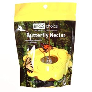 birds choice np1005 butterfly nectar, resealable nectar pouch for butterflies, 6 cups, 1 pouch