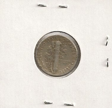 1943-S Mercury Dime in 2x2 Coin Holder