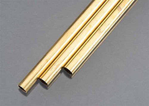 K & S 9219 Round Brass Tube, 9/16" OD x 0.029" Wall x 36" Long, 3 Pieces, Made in The USA