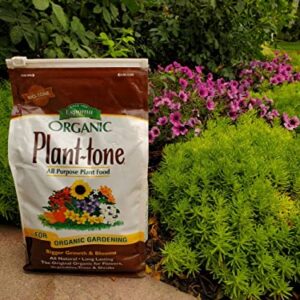 Espoma Organic Plant-Tone 5-3-3 Natural & Organic All Purpose Plant Food; 4 lb. Bag; The Original Organic Fertilizer for All Flowers, Vegetables, Trees, and Shrubs.