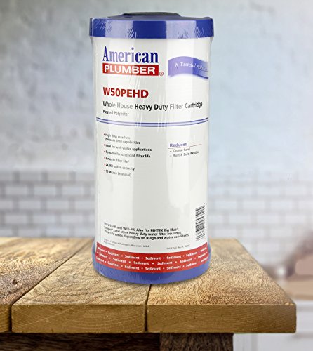 American Plumber W50PEHD Sediment Filter, 1 Count (Pack of 1), White