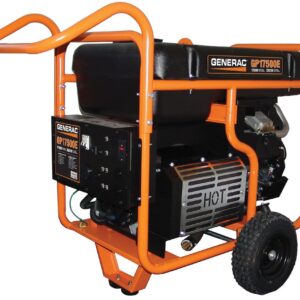 Generac 5735 GP17500E 17500-Watt Gas-Powered Portable Generator - Electric Start for Convenience - Durable Design and Reliable Power for Emergencies and Recreation - 49 State Compliant