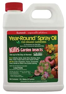 summit...responsible solutions 114-6 ounce summit 114-12 year-round spray oil for garden insects concentrate, 32, quart