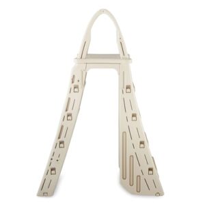 Confer Plastics A-Frame 7200 Above Ground Adjustable Pool Roll-Guard Safety Ladder