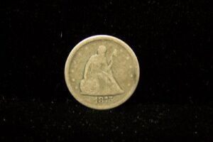 1875-s twenty cents piece coin fine