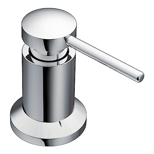 Moen Chrome Deck Mounted Kitchen Soap Dispenser with Above the Sink Refillable Bottle, 3942