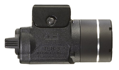 Streamlight 69220 TLR-3 170-Lumen Lightweight, Compact Weapon Mounted Tactical Light with Rail Locating Keys, Black