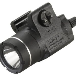 Streamlight 69220 TLR-3 170-Lumen Lightweight, Compact Weapon Mounted Tactical Light with Rail Locating Keys, Black