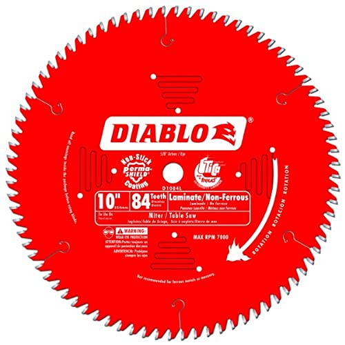 Freud D1084L 10" Dia 84t TCG Saw Blade w/5/8" Arbor