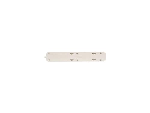 Tripp Lite Tlp604tel Surge Suppressor 6 Outlets 4 Ft Cord 790 Joules White Trptlp604tel