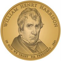 william henry harrison presidential $1 coin 2009 d denver mint unc bu