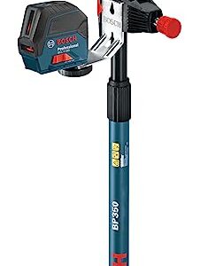 BOSCH Telescoping Pole with 1/4-Inch by 20-Inch Laser Mount BP350