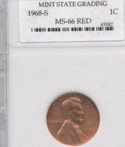 1968-S MS66 Red Lincoln Penny