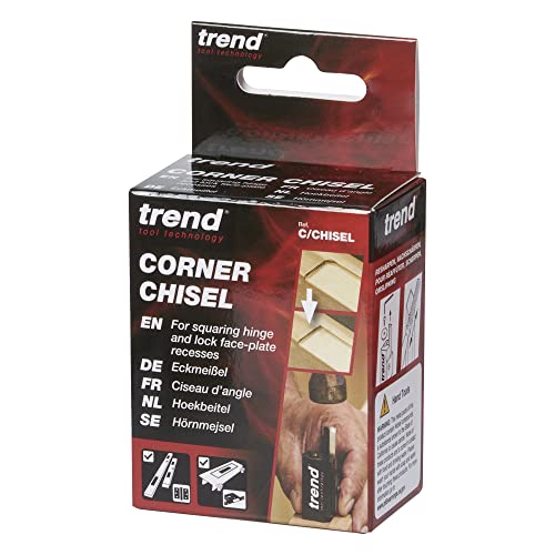 Trend Hinge Recess Squaring Corner Chisel, Quickly Square Up Rounded Corners, C/CHISEL