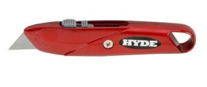 hyde tools 42074 top slide utility knife, red (mini card packaging)