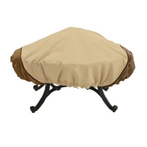 classic accessories veranda water-resistant 60 inch round fire pit cover, patio furniture covers